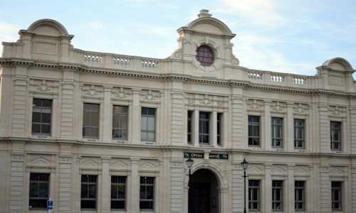 Limestone Opera House in historic town of Oamaru, South Island New Zealand